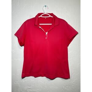 Nike‎ golf pink athletic golf polo womens XL tennis pickleball athleisure hiking